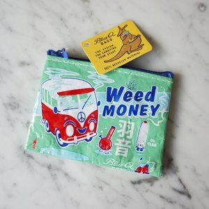 Blue Q Weed Money Coin Pouch